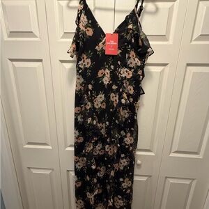 Old Navy Black Floral Dress